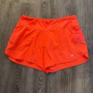 Athleta Bright Orange Athletic Shorts